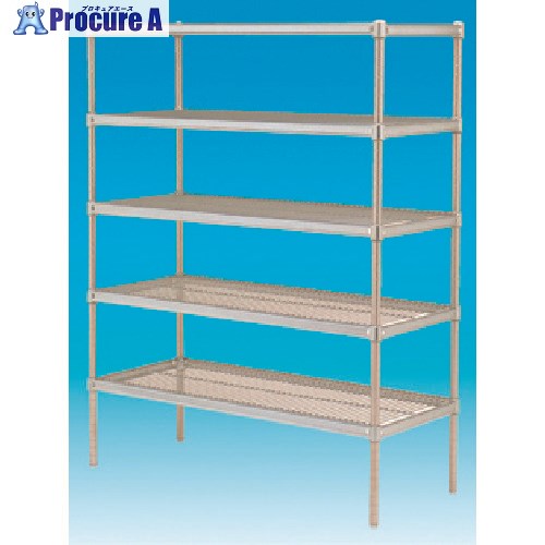 TGK シェルフSUS46×910×190 5段 223-58-57-28 1台 ■▼191-1673 【送料都度見積】