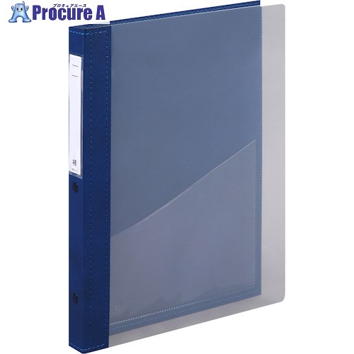 LIHIT カルテブック(クリヤー) ブルー A4-30穴 HB418-1 1冊 ■▼226-8123 【送料都度見積】