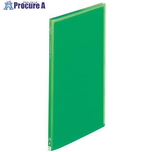 LIHIT 透明クリヤーブック 20P イエローグリーン A4 G3101-6 1冊 ■▼226-9675 【送料都度見積】
