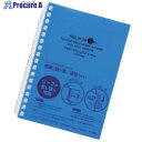 LIHIT ツイストノート 青 A6-17穴 N1664-8 1冊 ■▼227-5847 【送料都度見積】