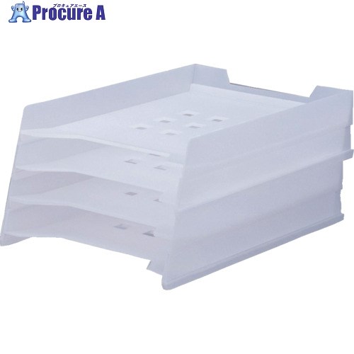 LIHIT マルチレタートレー 乳白 A4 A7300-1 1組 ▼227-5926