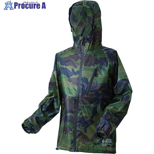 喜多 スーパーライトレインウェア 超軽量 No1710 カモフラ LL NO1710-CAMO-LL 1着 ▼235-5598