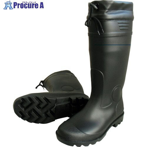 喜多 耐油長ロング(カバー付) KR7430 ブラック 25.5 KR7430-BK-25.5 1足 ■▼236-0403 【送料都度見積】