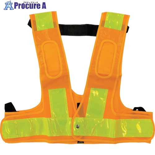 ミズケイ フルハーネス用安全ベスト 装着できるんです キングサイズ 黄/黄 5941153 1枚 ▼250-4627