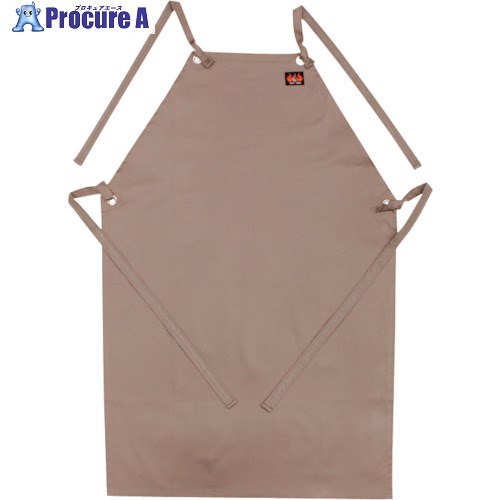 日光物産 Armatex防炎胸付前掛け グレー F AX1102 F GR 1着 ▼250-4799