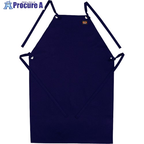 日光物産 Armatex防炎胸付前掛け ネイビー F AX1102 F NV 1着 ▼250-4806