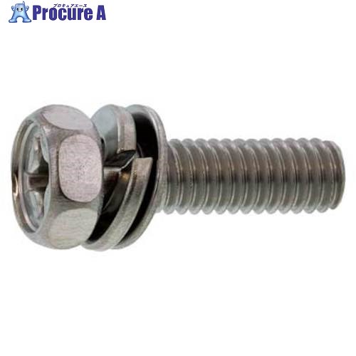 SUNCO 組込みねじ (＋)アプセットP＝4(鉄(または標準)・三価ホワイト) M4×6(1000本入) 10-00-0104-0040-0060-03 1箱 ■▼258-4653 【送料都度見積】