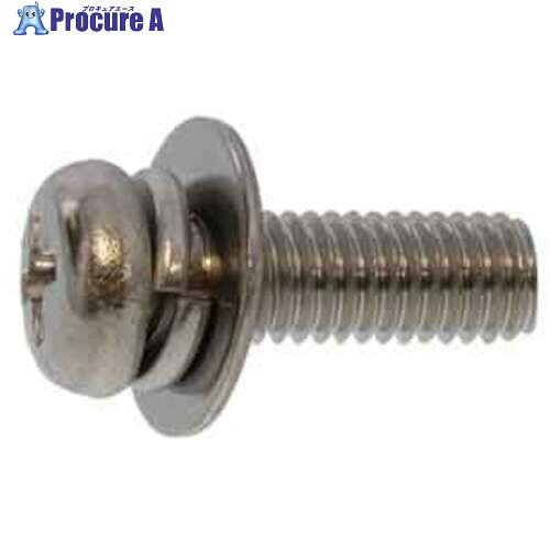 SUNCO 組込みねじ (＋)ナベP＝3 薄板用(鉄(または標準)・三価ホワイト) M4×20(600本入) 10-00-U003-0040-0200-03 1箱 ■▼258-8016 【送..