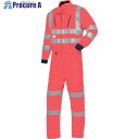 AUTO-BI 反射型腰割れつなぎ服(夏タイプ)7635-005レッド-L 7635-005-L 1着 ■▼347-7860 【送料都度見積】