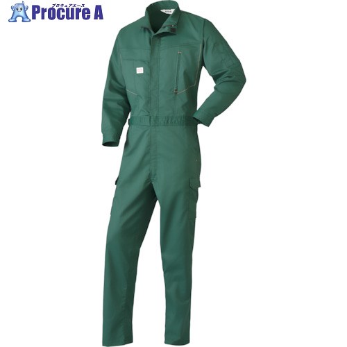 AUTO-BI SS(春夏)モデル 長袖つなぎ服2855-010グリーン-3L 2855-010-3L 1着 ■▼347-9461 【送料都度見積】