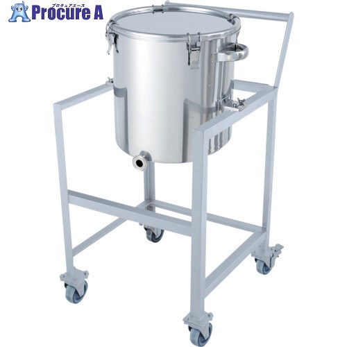 MONOVATE 片テーパー型クリップ式密閉容器 45L 架台付(取っ手・蓋置付) KTT-CTH-ASCC-39 1個 ■▼363-9591