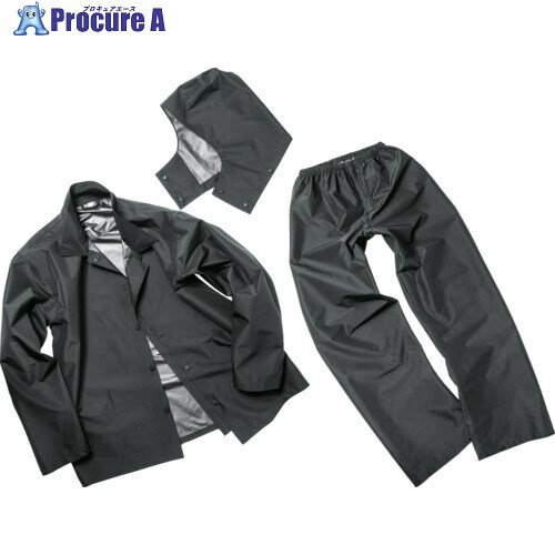 Makku きどらないレインウェアセットアップ オフブラック M AS-4700-OB-M 1着 ▼369-5351(4)