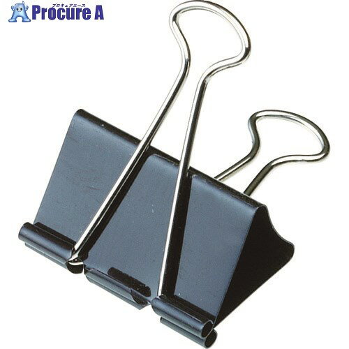 サンケー ダブルクリップ 特大 (10個入) DB-0-BK 1箱 ▼409-1680