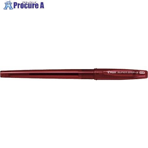 PILOT 油性ボールペン スーパーグリップG キャップ式 レッド BSGC-10EF-RR 1本 ▼422-8223