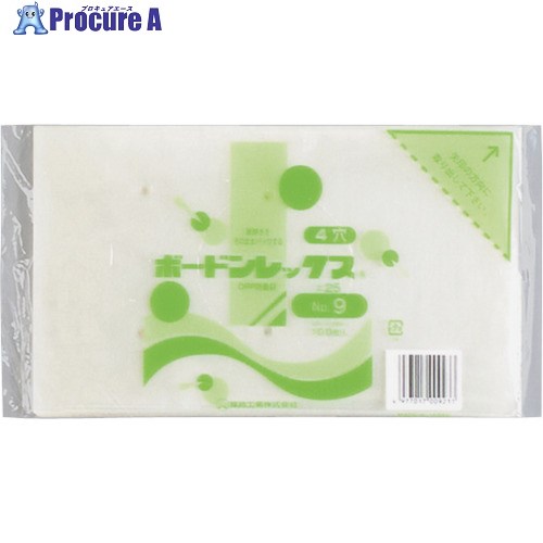 福助 ボードンレックス#25NO.9 4穴 100枚入 0450588 80袋 ■▼432-5163 【送料都度見積】