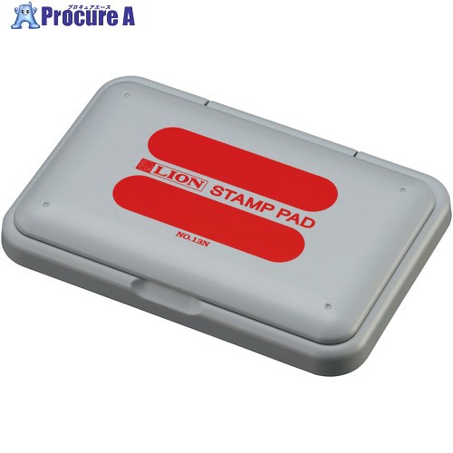 ライオン スタンプ台 No.13N 赤 87174 1個 ■▼435-3361 【送料都度見積】