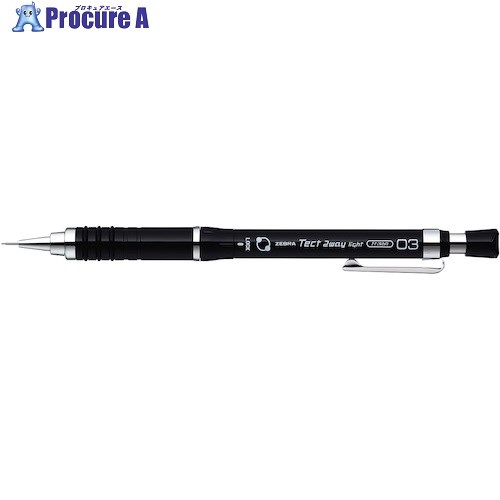 ゼブラ テクト2ウェイライト0.3 ピュアBK MAS42-PBK 1本 ■▼457-7583 【送料都度見積】