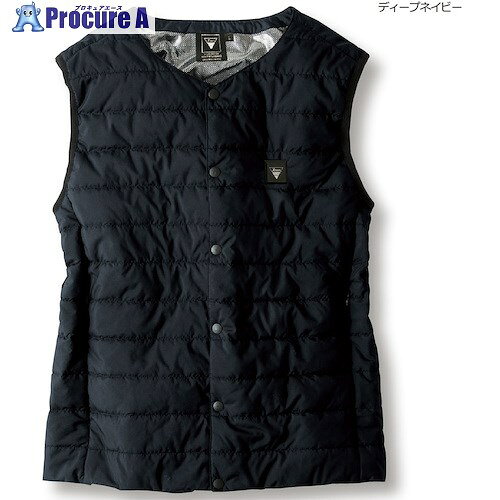 岡潮 洗濯できる電熱ベスト＋モバイルバッテリー10，000mAhセット 167 Dネイビー LL 167-DEEP-NAVY-LL_61480001 1式 ■▼467-5331 【送料都度見積】