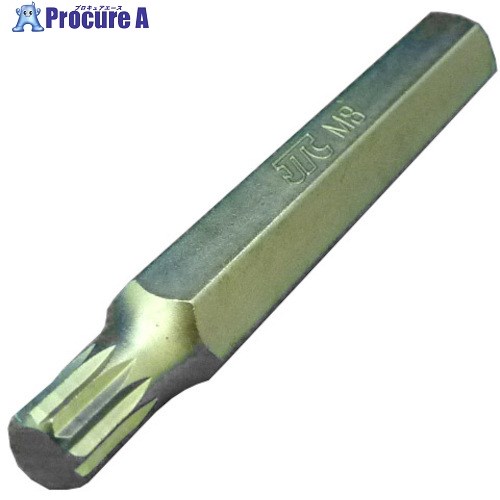 JTC 12角ビット75mmM8 JTC3933-38 1個 ■▼472-0040