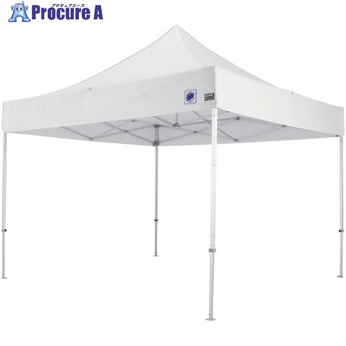 グリーンクロス イージーアップテント デラックス ホワイト 3.0m×3.0m スチール 6300033970 1台 ■▼473-0832 ※個人宅様送り不可