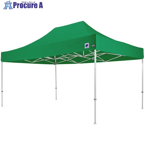 グリーンクロス イージーアップテント デラックス グリーン 3.0m×4.5m スチール 6300033976 1台 ■▼473-..