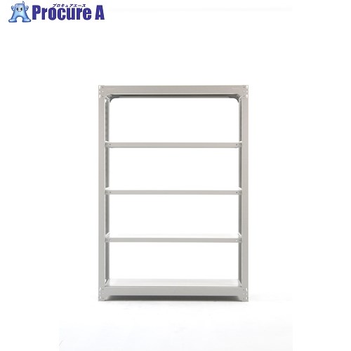 双福鋼器 中量ボルトレスラック 300kg 1800×1800×910 天地4段 増連 ホワイトグレー MBL-66L4-CW 1台 ■▼492-0435