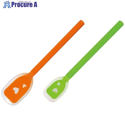EBM シリコン ソフトスプーン 小 オレンジ 2009500 1本 ■▼500-4670 【送料都度見積】