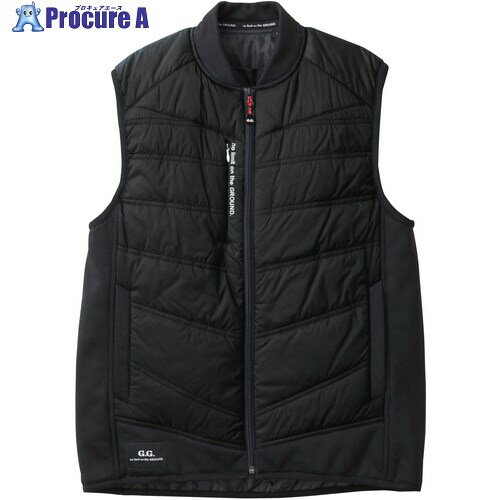 G.G. 0044-06 防寒ベスト ブラック 6L 0044-06-4-6L 1着 ■▼529-2616 【送料都度見積】