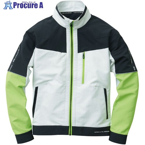 G.G. 8012-00 長袖ブルゾン ライトグリーン L 8012-00-108-L 1着 ■▼529-7485 【送料都度見積】(4)