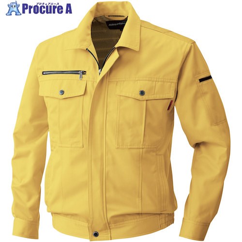 SOWA 6113 長袖ブルゾン マスタード L 6113-92-L 1着 ■▼530-1506 【送料都度見積】