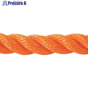 グリーンクロス ポリエチレンロープ オレンジ 4mm 100m巻 6300040587 1巻 ■▼530-3298 ※個人宅様送り不可(2)