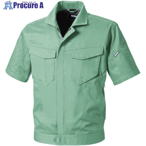 SOWA 3008-01 半袖ブルゾン モスグリーン 4L 3008-01-107-4L 1着 ■▼530-3468 【送料都度見積】