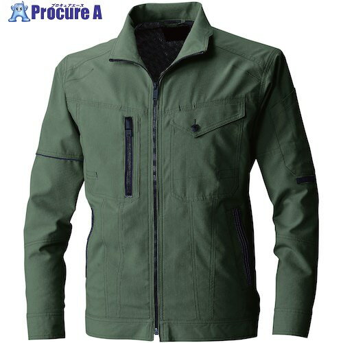 G.G. 7148-00 長袖ブルゾン アーミー 3L 7148-00-82-3L 1着 ■▼530-3692 【送料都度見積】