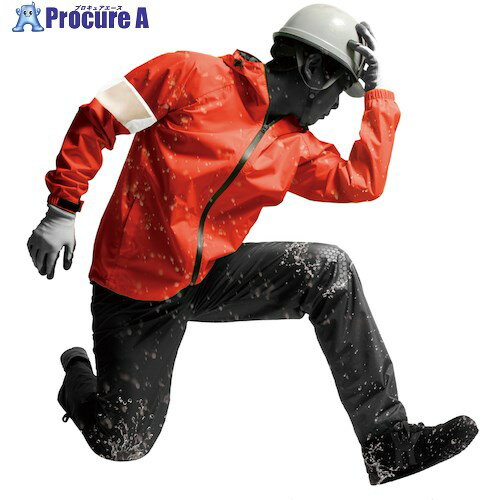 Makku レインフィールムーブ M フラッシュレッド AS57001D 1着 ■▼532-5998 【送料都度見積】