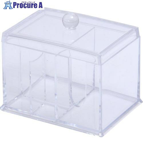 不二貿易 PSコスメ収納 コットン・綿棒ケース 14386 1個 ■▼540-6728 【送料都度見積】