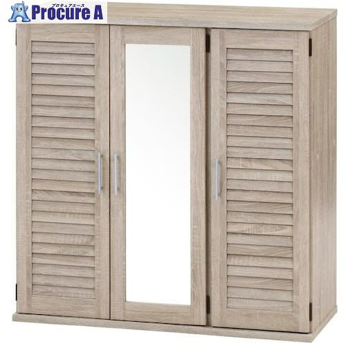 不二貿易 ルーバー＆ミラー付きシューズボックス90幅 WHO 86193 1個 ■▼541-0062