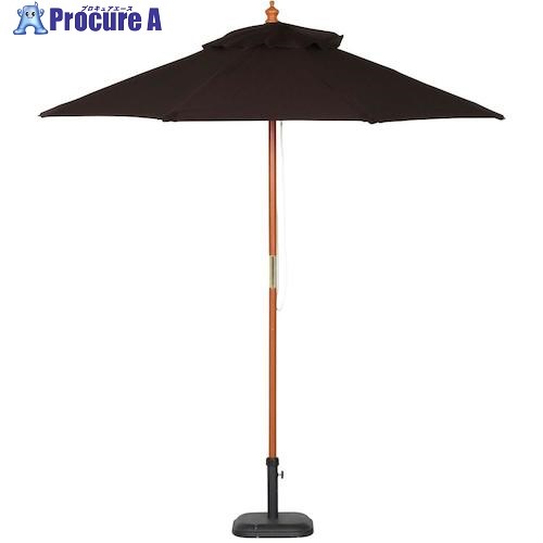 不二貿易 木製パラソル 210cm ブラウン 210BR 60160 1個 ■▼542-7288 【送料都度見積】