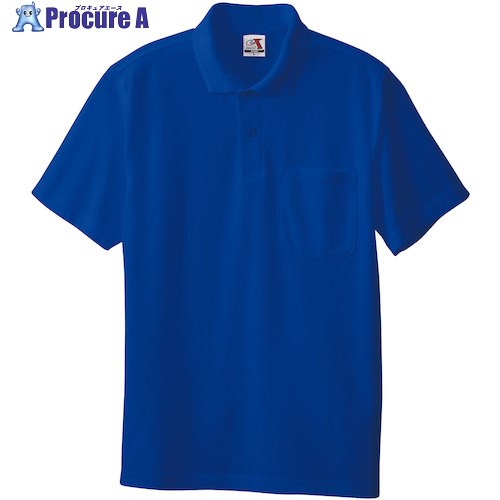 桑和 0027 半袖ポロシャツ(胸ポケット付き) ブルー 6L 0027-8-6L 1着 ■▼545-3460 【送料都度見積】