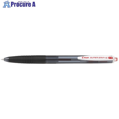 PILOT 油性ボールペン スーパーグリップG ノック式 赤 BSGK10EFRR 10本 ■▼546-0505 【送料都度見積】