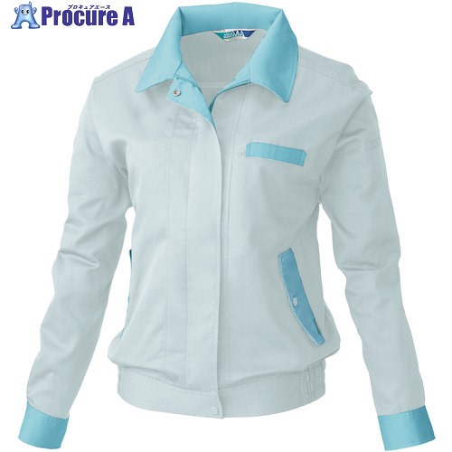 桑和 VA414 レディース長袖ブルゾン シルバーグレー M 414-22-M 1着 ■▼546-1668 【送料都度見積】(4)