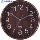 不二貿易 【在庫一掃セール】電波掛時計 プライウッド 28cm BR(85351) 27351 1個 ■▼556-4033