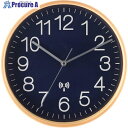 不二貿易 【在庫一掃セール】電波掛時計 プライウッド 28cm NV(85353) 27353 1個 ■▼556-5607