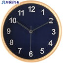 不二貿易 【在庫一掃セール】掛時計 プライウッド 22cm NV(85361) 27361 1個 ■▼556-5658