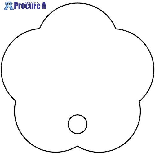 グリーンクロス PPうちわ 5枚セット 花型 6300042521 1S ■▼574-8439 ※個人宅様送り不可