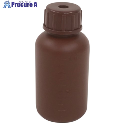 KOKUGO PE細口瓶 茶 100ml 120本入 101-5830301 1ケース ■▼580-5153 【送料都度見積】