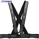 喜多 LEDストレッチ安全ベルト(4.8cm幅) No6100 ブラック フリー NO6100-BK-F 1着 ▼585-1658