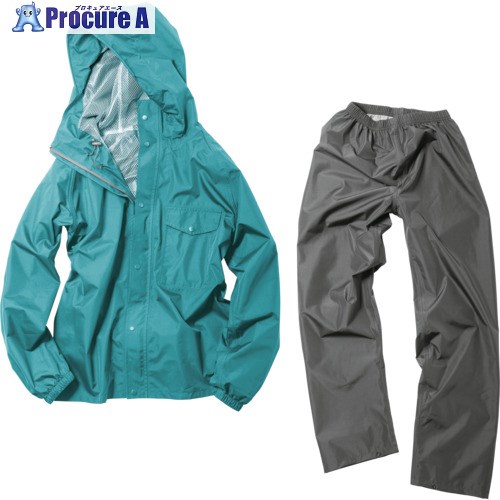 Makku デイリーレインスーツ ターコイズ 6L AS51207M 1着 ■▼667-2014 【送料都度見積】 Makku デイリーレインスーツ ターコイズ 6L AS51207M 1着 ■▼667-2014 【送料都度見積】