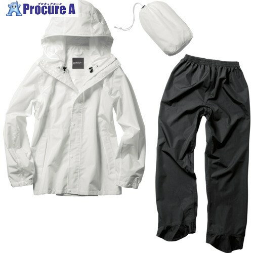 Makku パノラマバッグインレインスーツ ホワイト EL AS51404A 1着 ▼667-2019