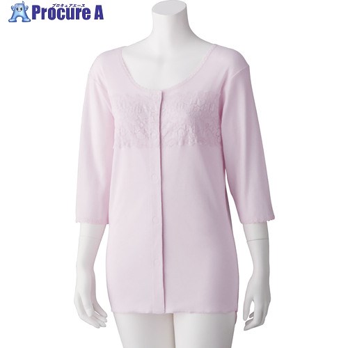 グリーンクロス フロントレース7分袖ワンタッチインナー 綿100％ 着心地快適 婦人用 LV L 6300056091 1枚 ■▼669-0509 ※個人宅様送り不可