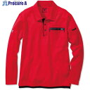 VILEA 長袖ポロシャツ L レッド 501-L-14 3着 ■▼681-3583 【送料都度見積】